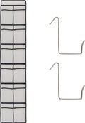 White Over Door Shoe Organizer, 12 Large Pockets Hanging Storage for Closet Organization, Space Saving Shoe Rack and Accessory Holder