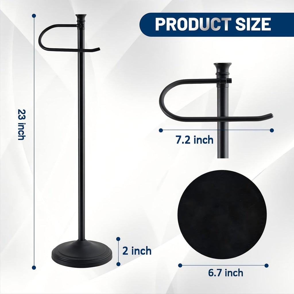 Toilet Paper Holder Free Standing,Sturdy Metal Toilet Paper Holders Stand