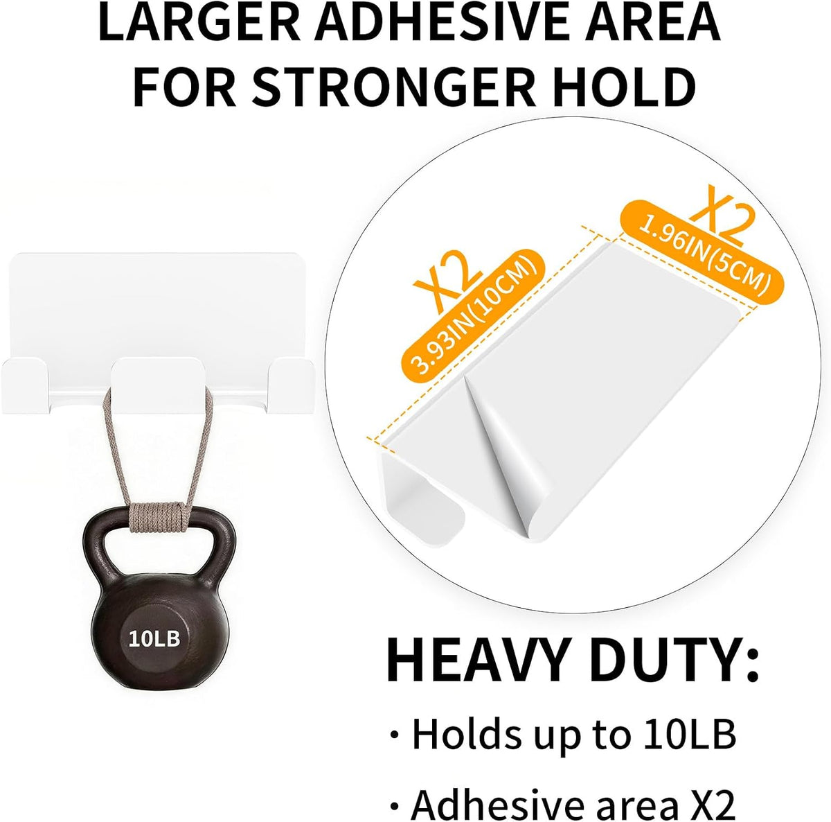 Razor Holder for Shower, Self Adhesive Shaver Shower Hook, White
