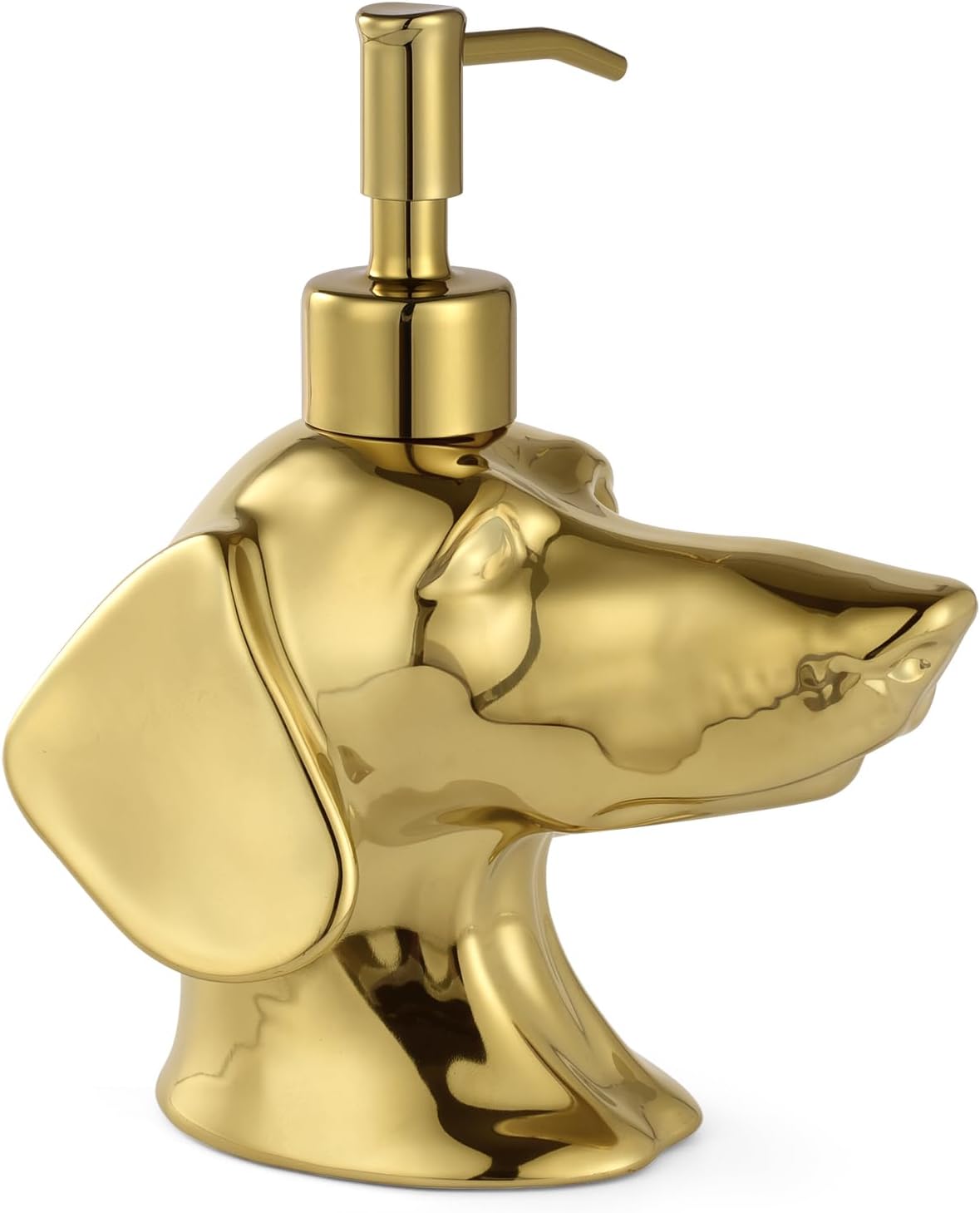 Gold Dachshund Hand Soap Dispenser Lotion Diapenser Dog Lover Gift
