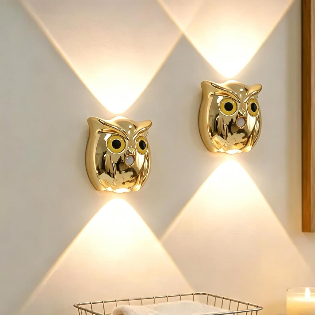 Motion Sensor Wall Light: Cute Rechargeable Lights 2 Pack