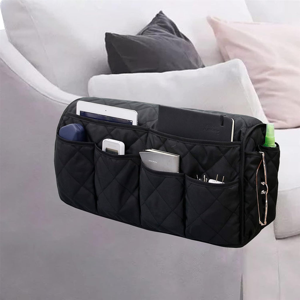 Armchair Caddy for Recliner - Sofa Armrest Organizer with 14 Pockets