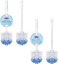 LOLA Eurostyle Toilet Bowl Brush, Durable Fiber Stiff Bristles, Non-Scratch - 2 Packs of 2 (4 Units)
