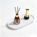 Natural Marble Tray - 12x6 Bathroom Decorative Tray, Perfume Tray & Vanity Tray Organizer. Versatile Tray Countertop Catchall for Jewelry, Soap & Candles