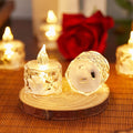 24 Pack Crystal Shaped Flameless Battery Votive Candles