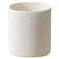 Bathroom Trash Can,1.6 Gallon,Travertine Stone Look,Off White