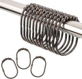 Shower Curtain Hooks Shower Rings for Curtain Bronze 12PCS