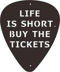 Rajukit Metal Guitar Pick Wall Art,Black,Rustproof, 11.8 * 9.8 Inches