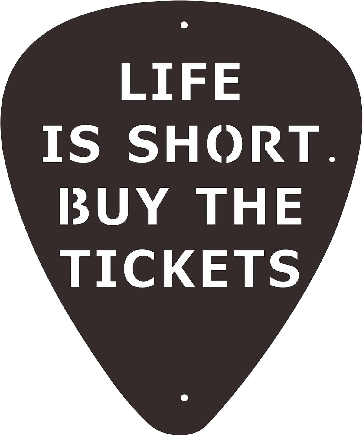 Rajukit Metal Guitar Pick Wall Art,Black,Rustproof, 11.8 * 9.8 Inches
