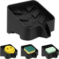 Silicone Sponge Holder for Kitchen Sink, Fast Water Drying Soap Dish