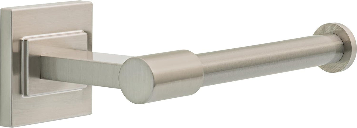 Delta Faucet McLaren (1-Pack) Toilet Paper Holder, SpotShield Brushed Nickel, Wall Mounted Euro Single Post Design MCL50-BN