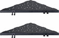 WELLUP Shower Shelf with 4 Hooks,10" Matte Black Corner Shower Shelf 2 Pack
