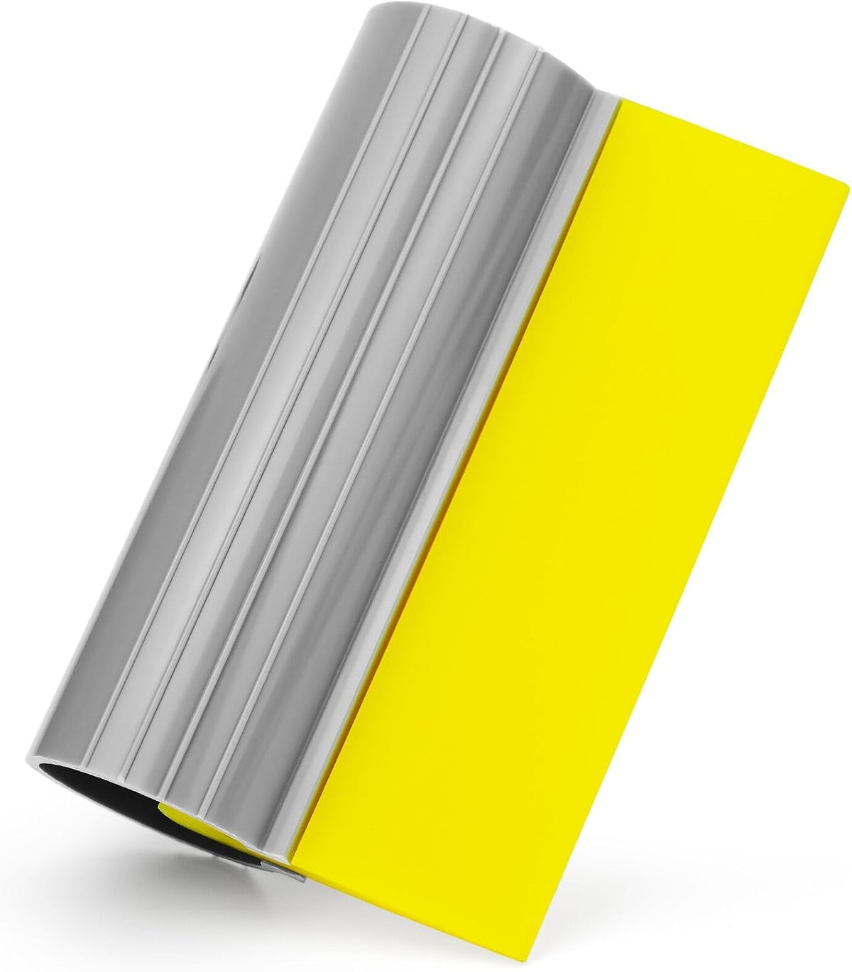 4 Inch Mini Squeegee Silicone Squeegee with Rubber Water Blade, Anti-Slip Handle for Car Wraps, Window Tint, and Cleaning Bathrom or Kitchen Sink,Yellow