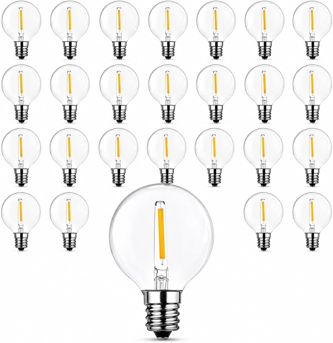 Abeja G40 LED Replacement Bulbs, 0.6W Shatterproof Globe Bulb