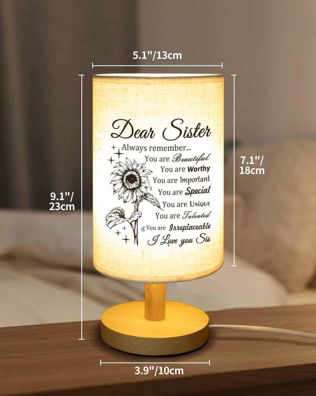 Sister Gifts, Sister Birthday Gifts from Sisters Table Lamp