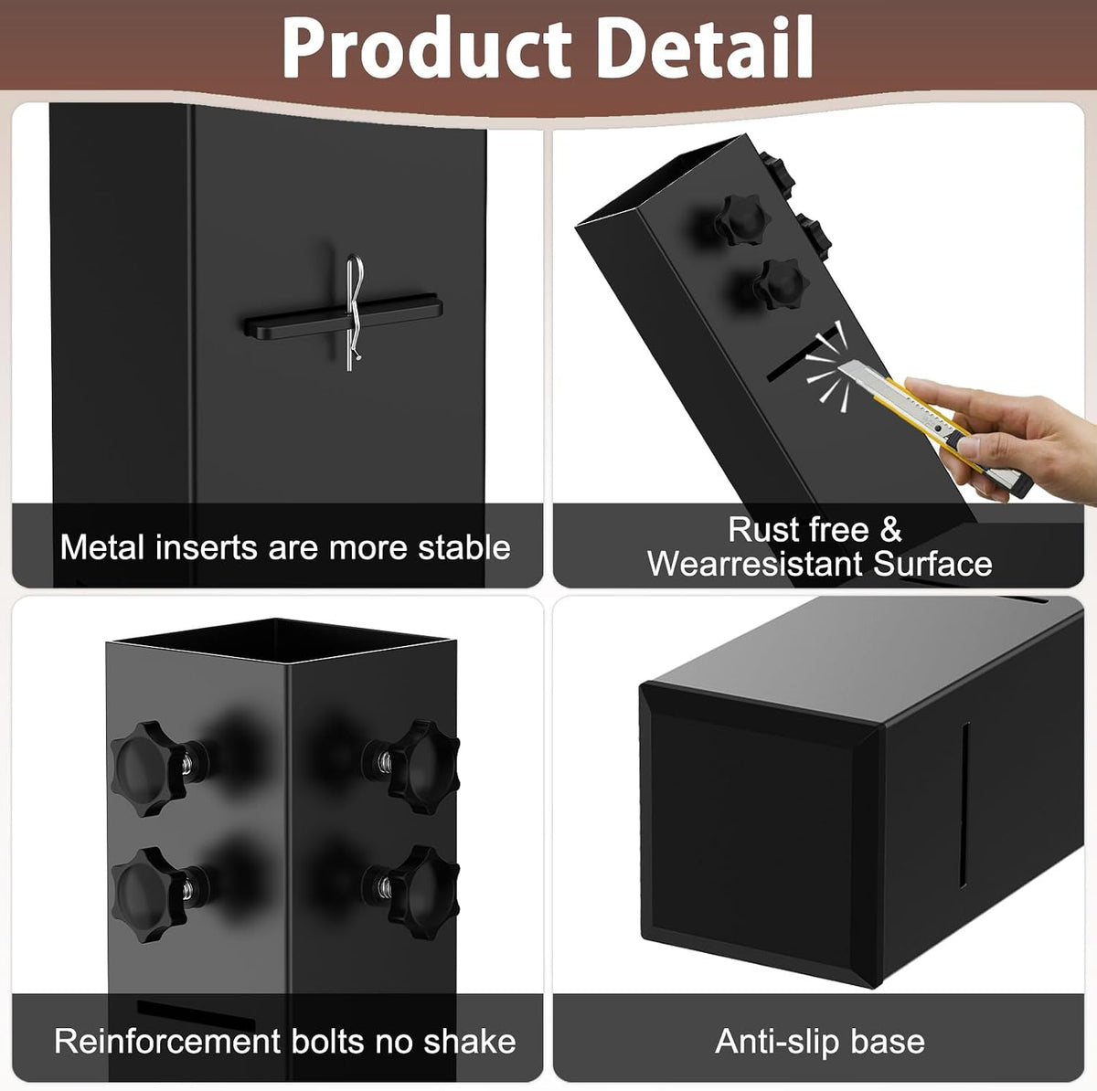 2025 Up-Grade College Dorm Bed Risers 3.15" Diameter Carbon Steel Metal Bed Riser Square Tall Bed Riser for Wooden Bed Frame Table Adjustable Height 3.2", 5.1", 8.1" or 11.2",to 10,000 lbs