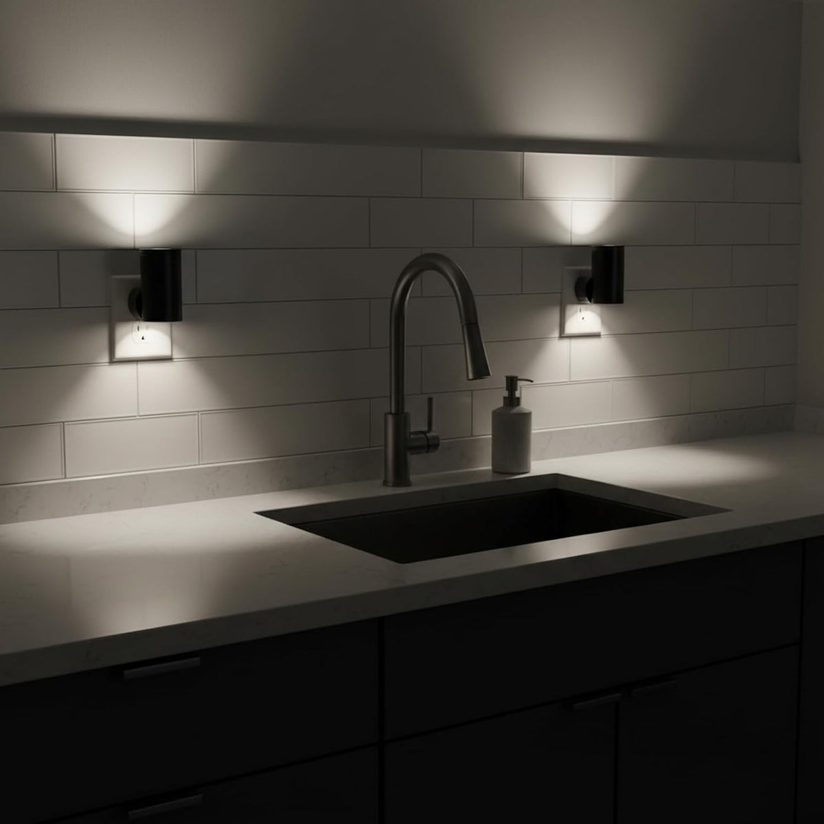 TSEXES Night Lights Plug into Wall,5000K,Dusk to Dawn Sensor,2 Pack