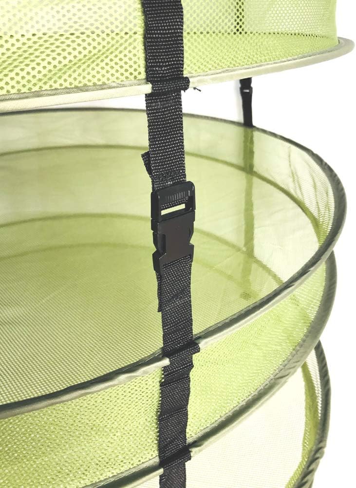 HORTIPOTS Herb Drying Rack Collapsible 2.5 ft Hanging Dry Net Rack for Hydroponic Herb Pot Vegetable Fruit Flower or Clothes Laundry