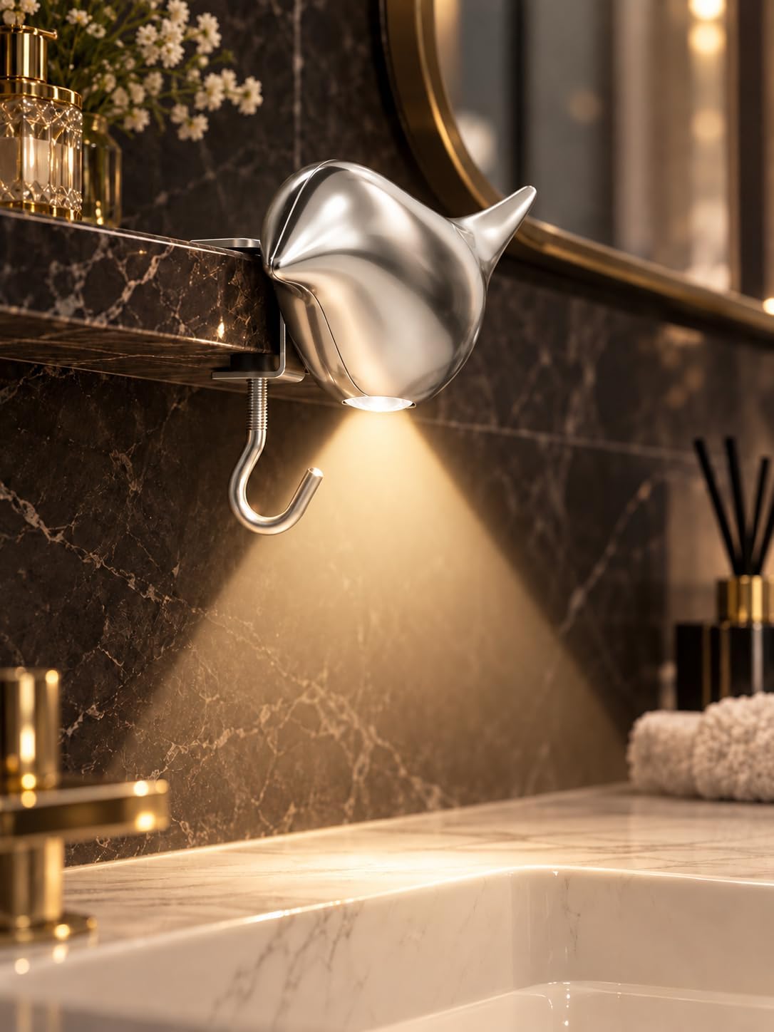 Bird Motion Sensor Light Indoor: Easy Use for Bathroom