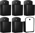 Leinuosen 6 Pcs Remote Control Holder Wall Mount Self Adhesive TV Controller Holder Black TV Remote Organizer Wall Pen Organizer for Home Office School Storage Accessories