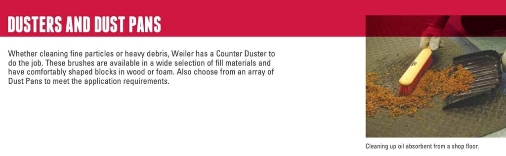 Weiler 71077 Dust Pan, Molded Plastic (Pack of 12)