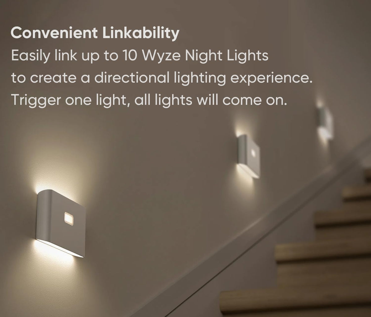 Wyze Lifestyle Rechargeable Motion Sensor Night Lights, 9 Pack