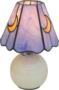Tiffany Lamp Stained Glass Table Lamp Moon Mushroom Cute Small Bedside lamp Living Room Dining Room Office Decoration Desk lamp Home Decoration Creative Gift Scene Prop