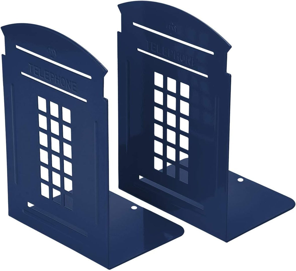 MerryNine Book Ends for Shelves, Metal Bookends for Shelves, 1 Pair