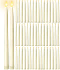 48Pcs Flameless Taper Candles Bulk,11in Battery Operated LED Taper Candles Flickering Electric Fake Candlesticks for Wedding Christmas Party, (Batteries Not Included)