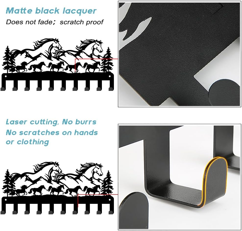 SUPERDANT Horse Wall Hook Wall Key Holder for Entryway Storage