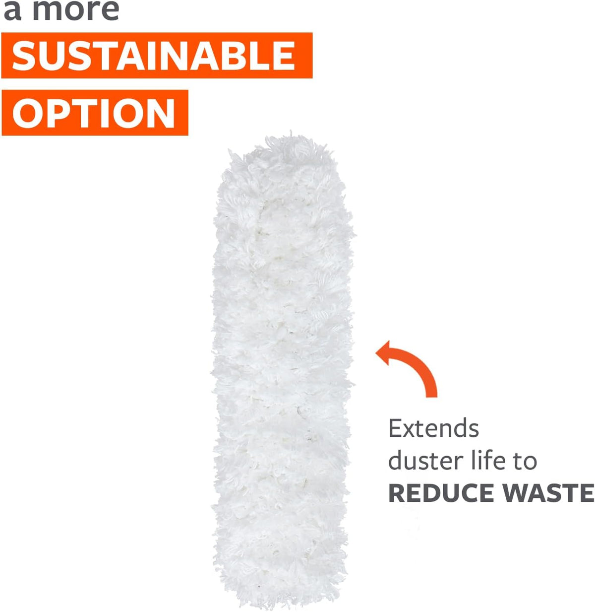 Full Circle Wash & Dry Fluffy Duster Microfiber Refill, Washable, Furniture