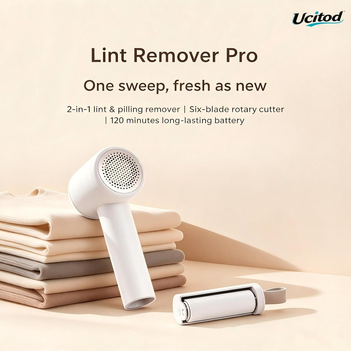 Electric Lint Remover with Lint Roller 2-in-1,Rechargeable Sweater Shaver
