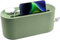 Cable Management Box,Desk Cord Organizer Box with Groove Cover,Plastic Cord Hider Box,Large Cable Box Organizer for Storaging Power Socket/TV/Computer/Router/Games Console Cable (Green)
