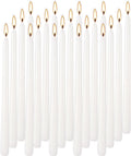 Howemon 20 Pack White Taper Candles 12 Inch Tall 3/4 Inch Thick Burn 10 Hours
