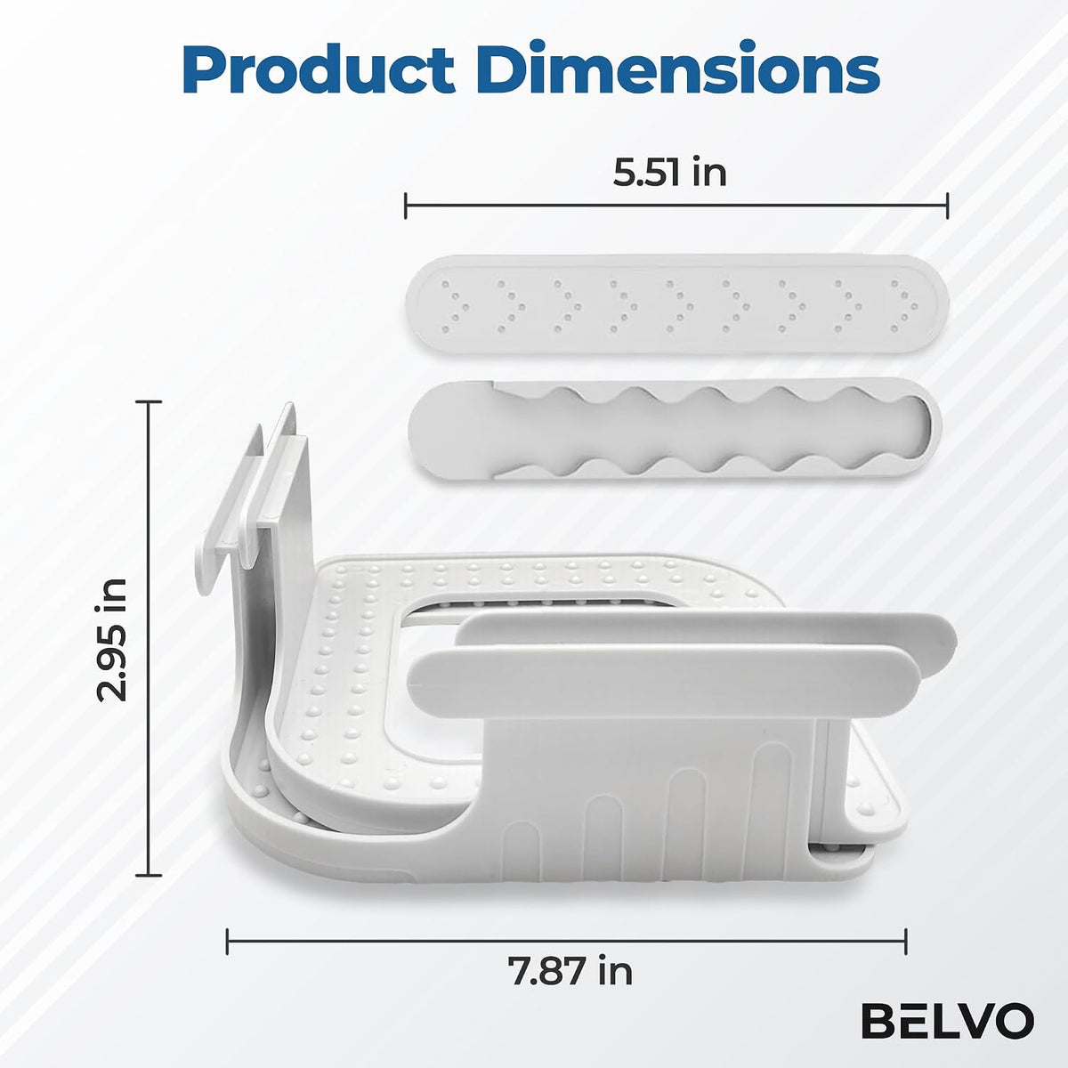 Belvo Bed Sheet Holder Straps with Lock – Bed Sheet Holders for Corners, Fitted Sheet Clips & Fasteners, Keeps Sheets Tight & Secure, Adjustable Sheet Grippers for Twin Full Queen King Beds – White