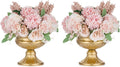 NUPTIO Gold Compote Vase Centerpiece: Metal Urn Planter, 4.96" Tall, 2 Pcs