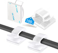 Abnii 100PCS Cable Clips, Adhesive Cord Wire Organizer, Small
