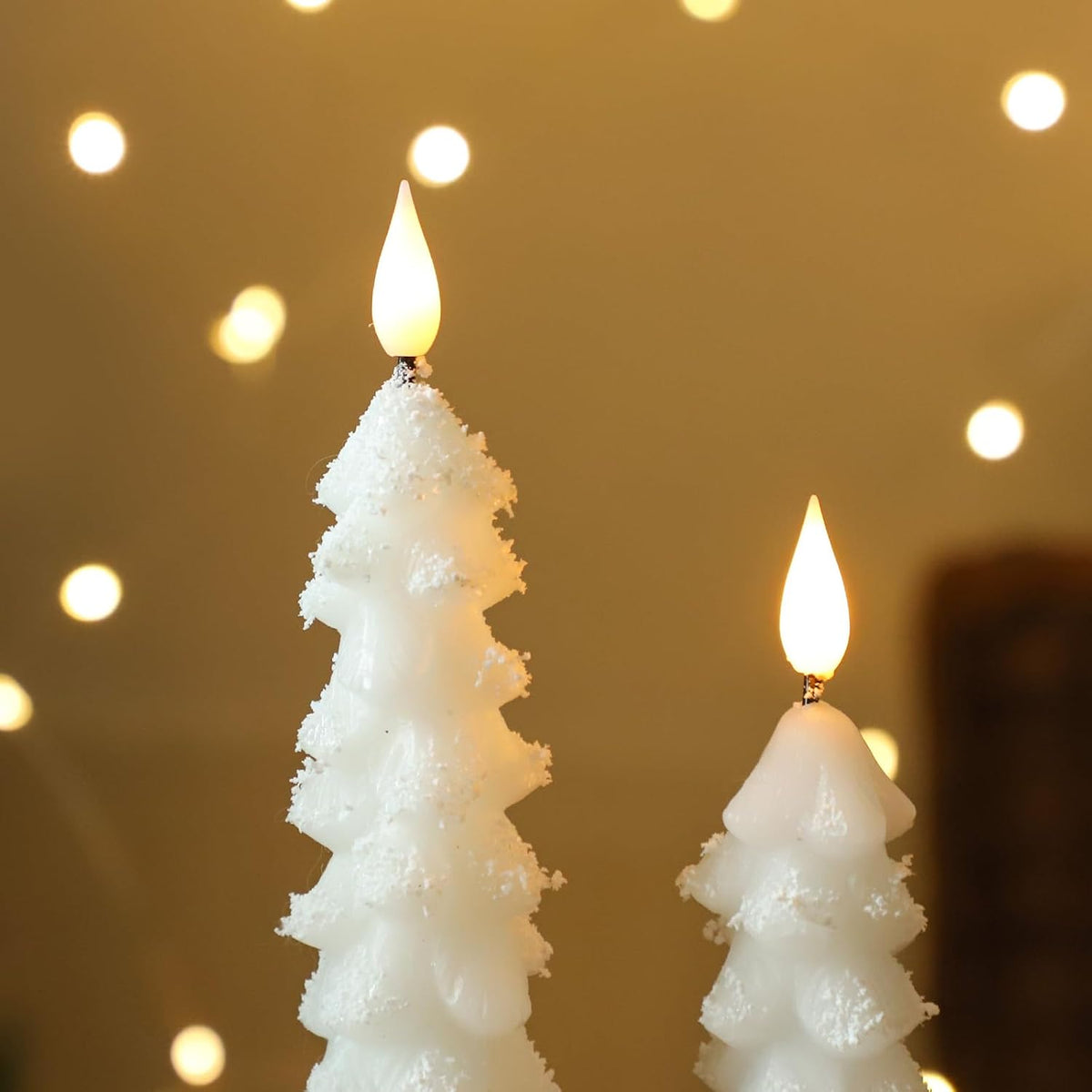 MUMCHASI Christmas Decorations, Christmas Tree Flameless Taper Candles