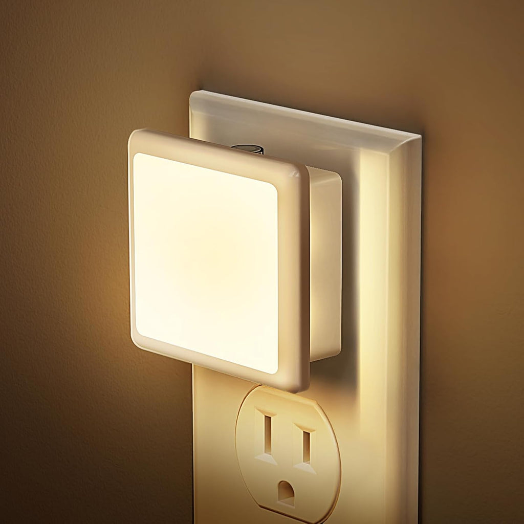 JandCase Night Lights Plug into Wall 2Pack,Plug in Night Light Dusk-to-Dawn