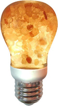 Himalayan Glow Himalayan Salt Light Bulb, Warm Amber Glow, Dimmable A19, Converts Any Fixture to Salt Lamp, 1 Count, Pink