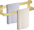 Double Towel Bar,Towel Rack for Bathroom Stainless Steel Wall-Mounted Bathroom Hardware Brushed Gold 24 Inch Bathroom Accessories