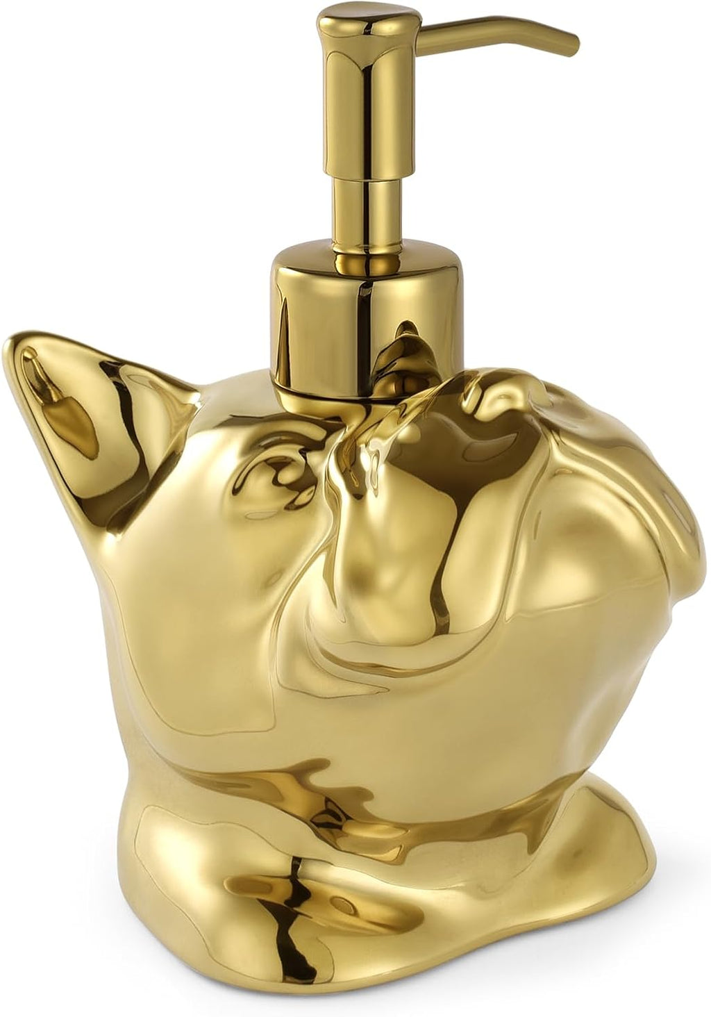Gold French Bulldog Hand Soap Dispenser Dog Lover Gift