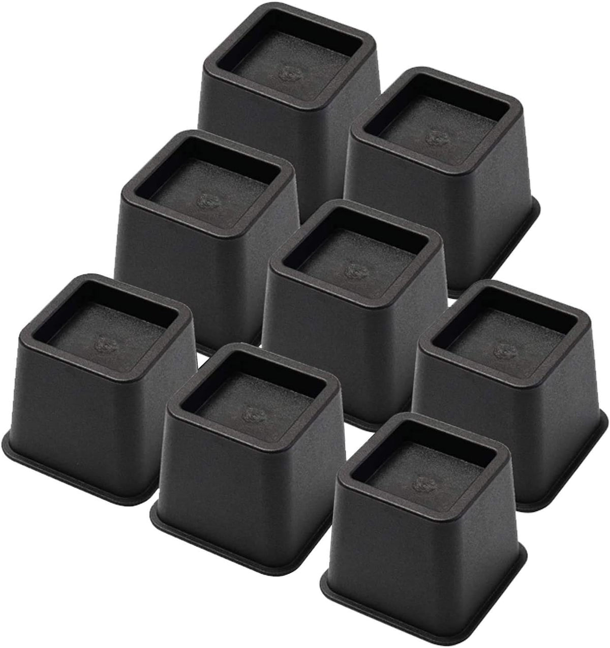 Bed Risers 3 Inch, Heavy Duty Square Furniture Frame Lift, Set of 8