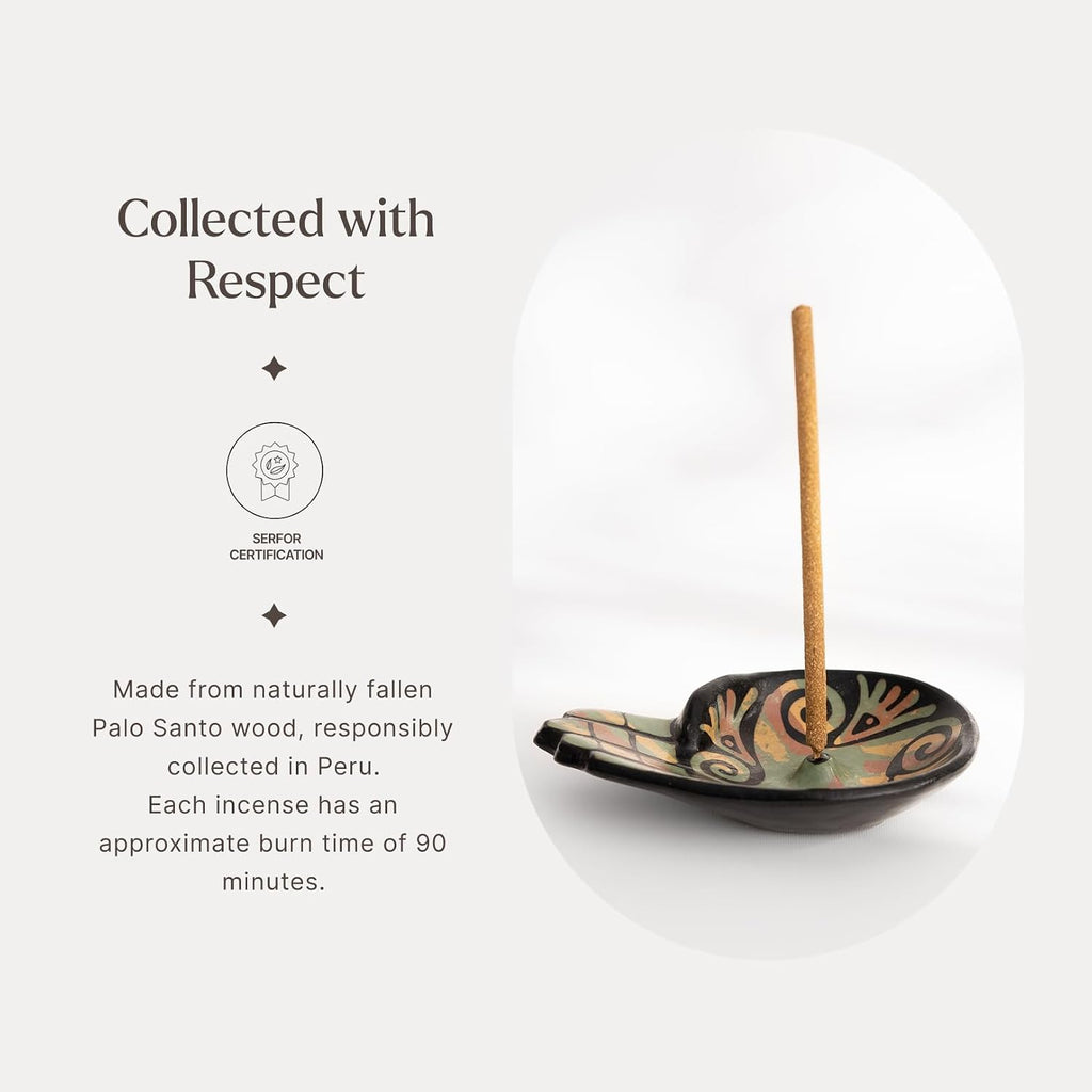 Luna Sundara Palo Santo Hand Rolled Incense Sticks, 6 Count