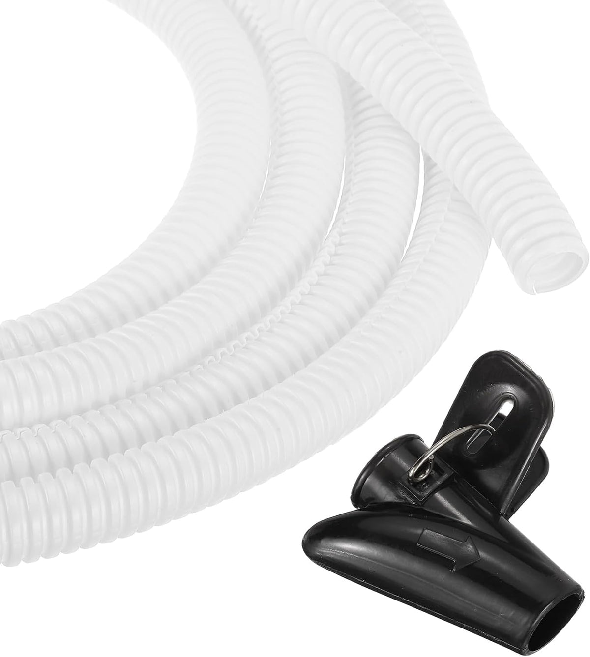 MECCANIXITY 1/2" 100ft Split Wire Loom Tubing w/Installation Tool White