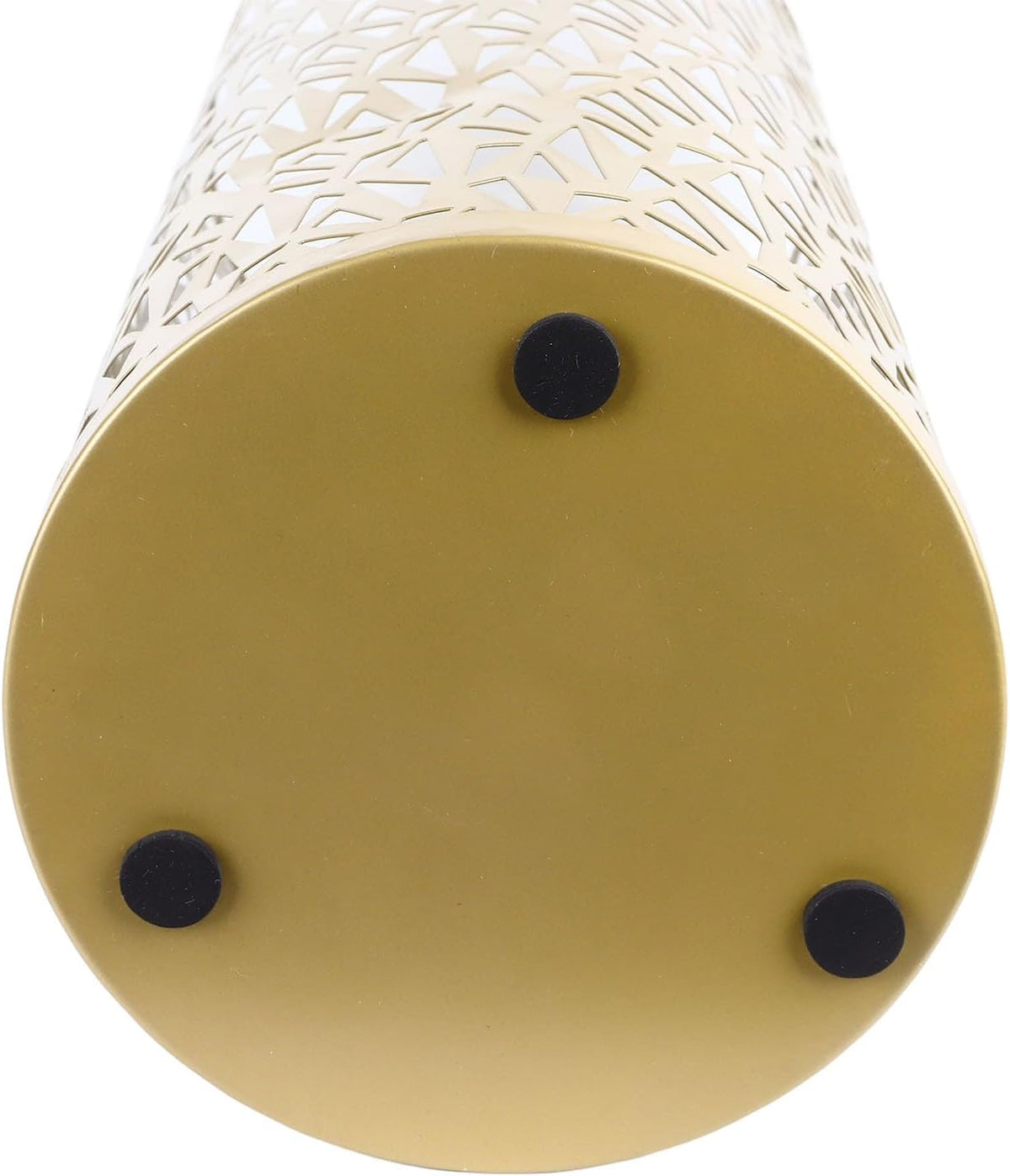 Umbrella Stand, Metal Round Umbrella Stand Rack Hollowed Freestanding Round Umbrella Holder Organizer Bin for Home Hotel Office Decor (Medium)