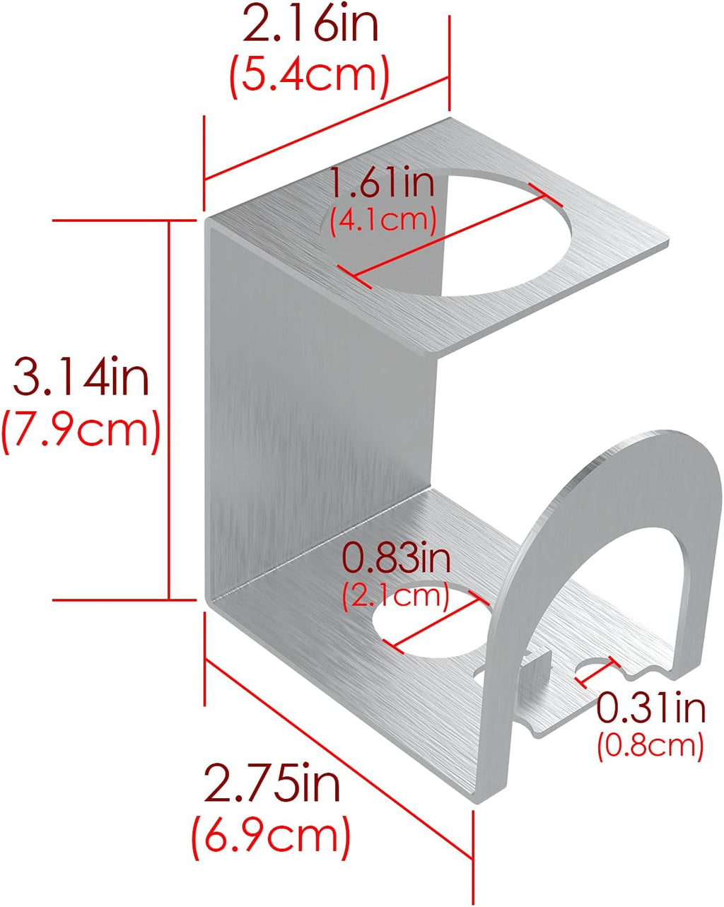 Linkidea 2 Pack Electric Toothbrush Holder Wall Mounted, Stainless Steel 3 in 1 Brush and Toothpaste Cup Holder, Self Adhesive Organizer for Bathroom Shower