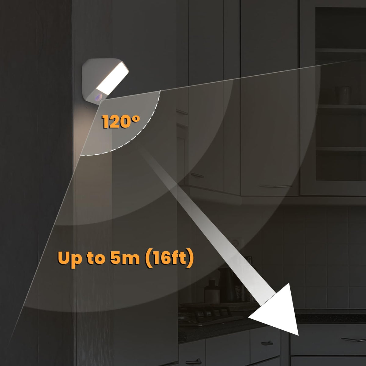 Motion Sensor Light Indoor Rechargeable, Battery Night Light 2000mAh, Motion Activated Night Lights Stick on 2 Pack, Dimmable Stair Lights for Bathroom, Hallway, Kitchen, Traveling, Cabinet, Keyhole