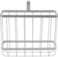 YBM HOME Over-The-Tank Toilet Magazine Holder and Newspaper Organizer Bin, Metal Standing Rack for Magazines, Books, Newspapers, Tablets in Bathroom, Family Room, Office, Den - Chrome Plated 2219