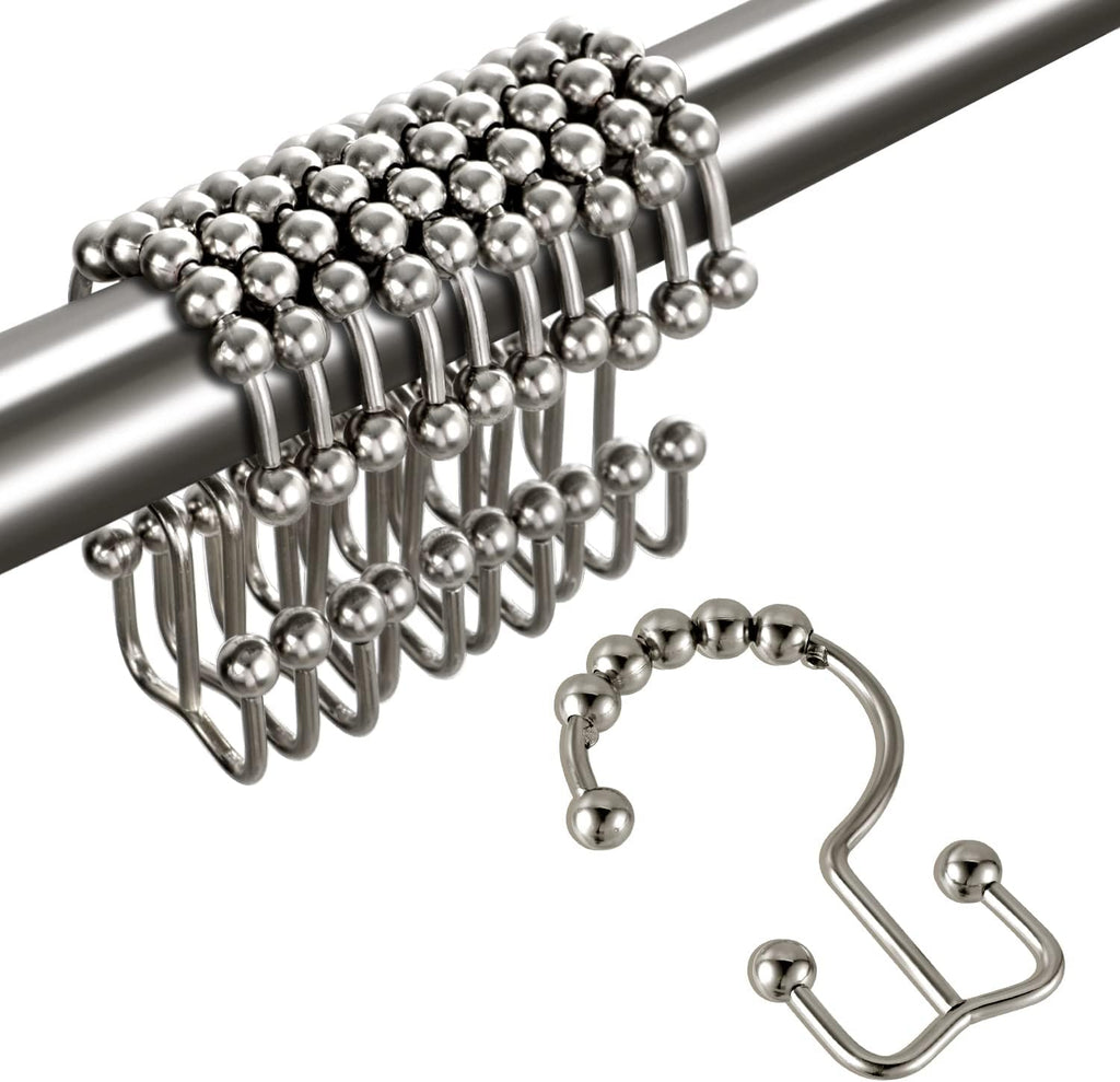TOPROD Shower Curtain Hooks Rings Shower Curtain Hangers for Bathroom Hooks
